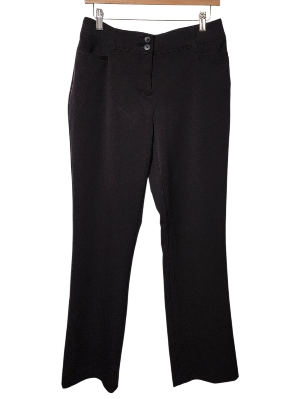Maurices Womens 10 Reg 30-inch Inseam Black Business Professional Pants Slacks